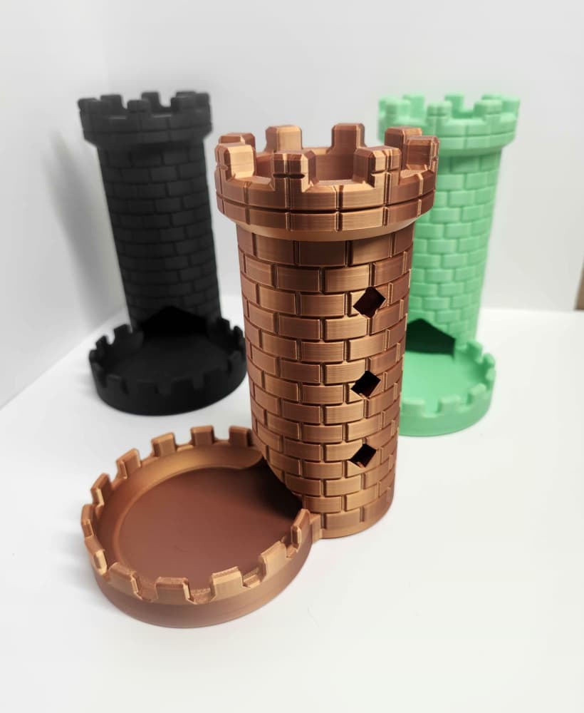 Medieval Dice Tower Peg Edition 3d model