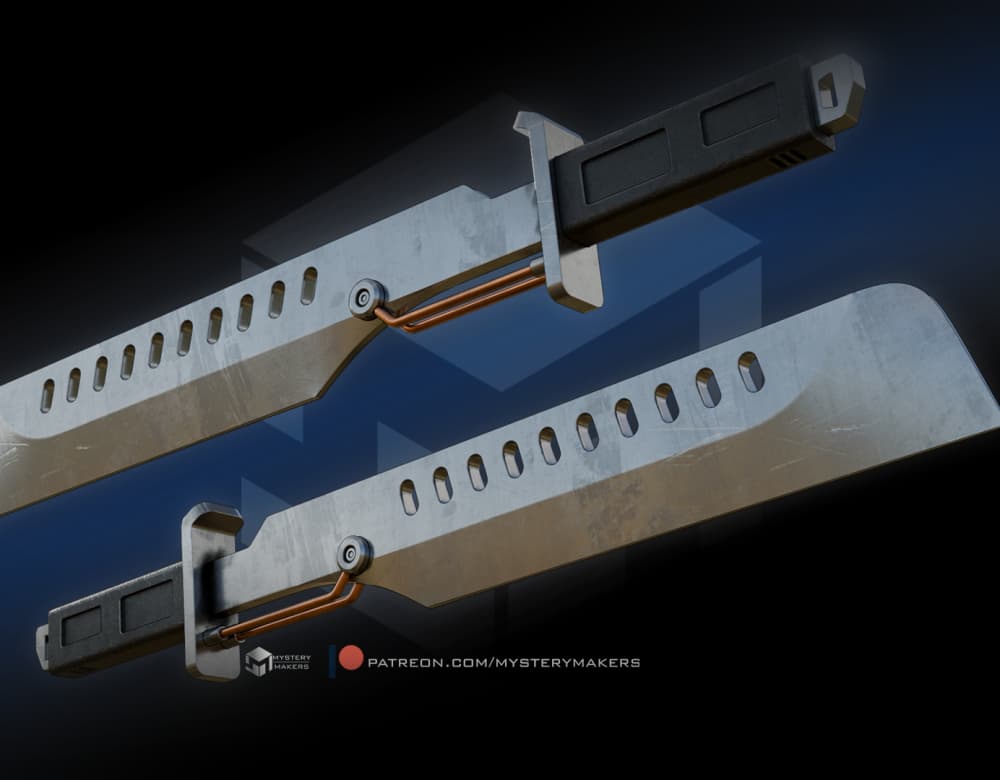 Mandalorian Vibroswords 3d model