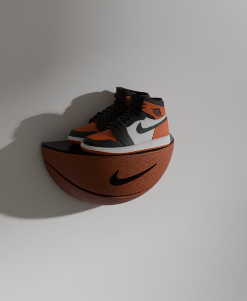 Nike Basketball Shoe Display 3d model