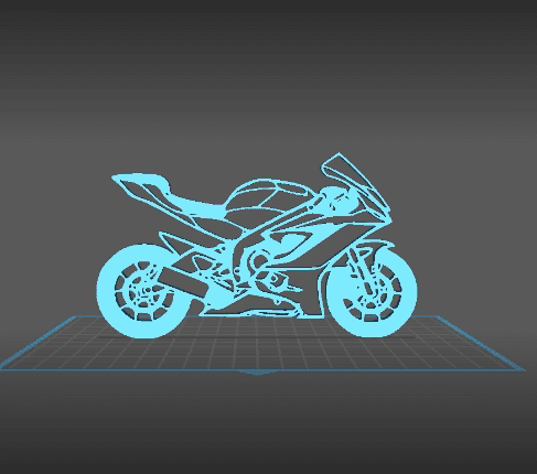 Yamaha - R6 Wall Art 3d model