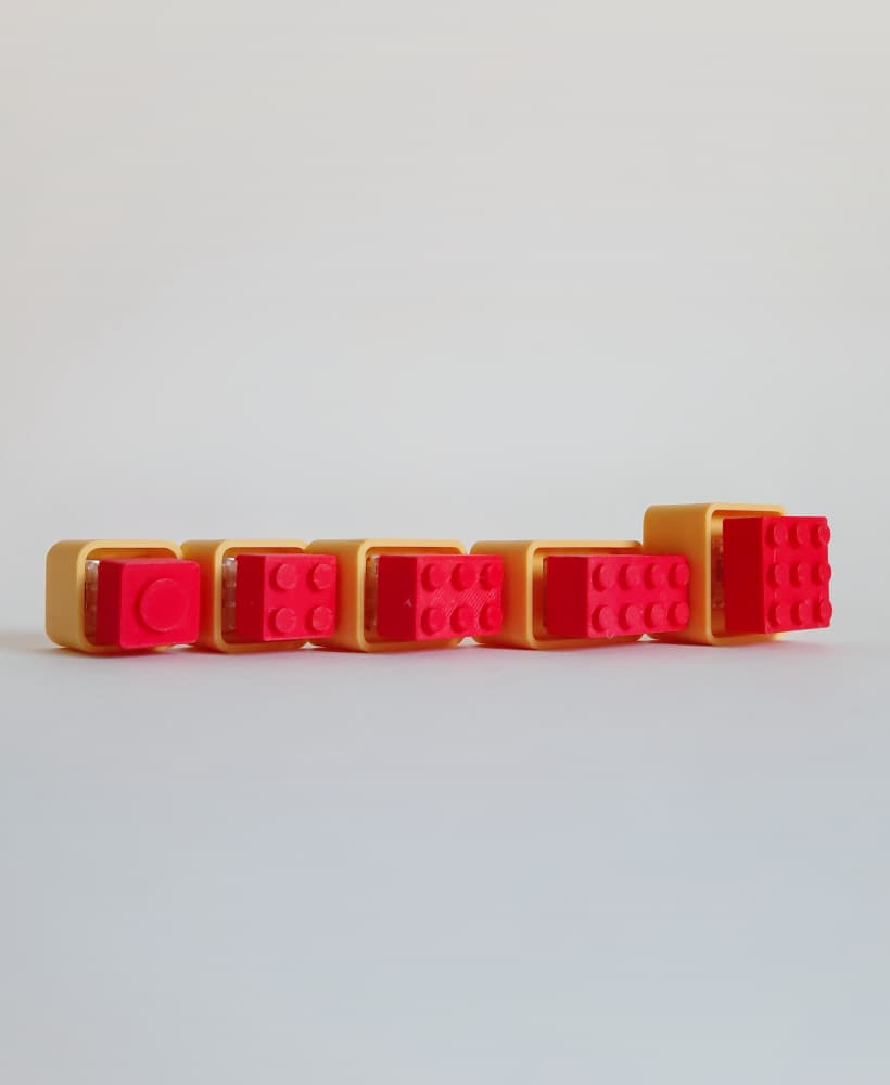Cute Clicker LEGO Bricks Collection | No AMS | Print-in-place | Support-free 3d model