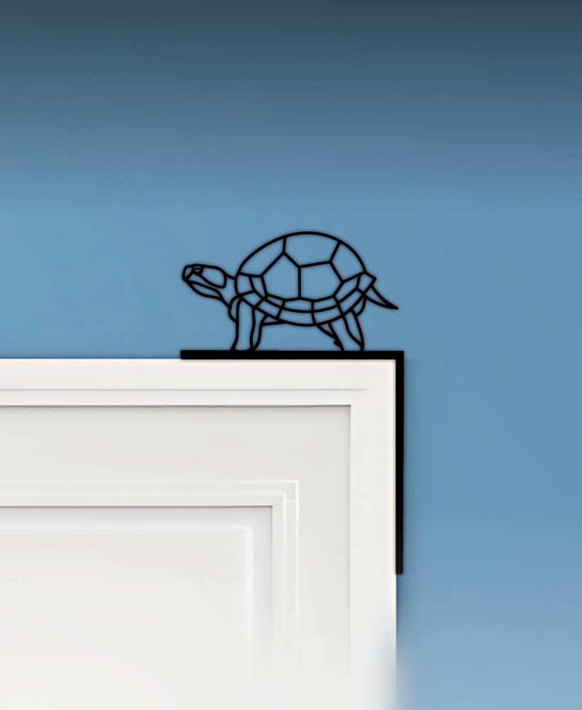Turtle Door Corner Decor 3d model