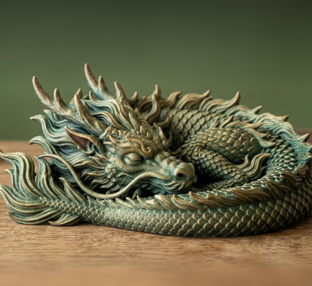Asiatic Sleeping Dragon Series #1 3d model