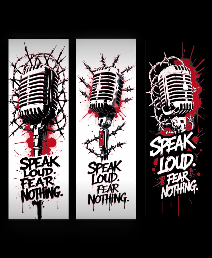 It is time to speak up and not fear - Saying set of bookmarks 3d model