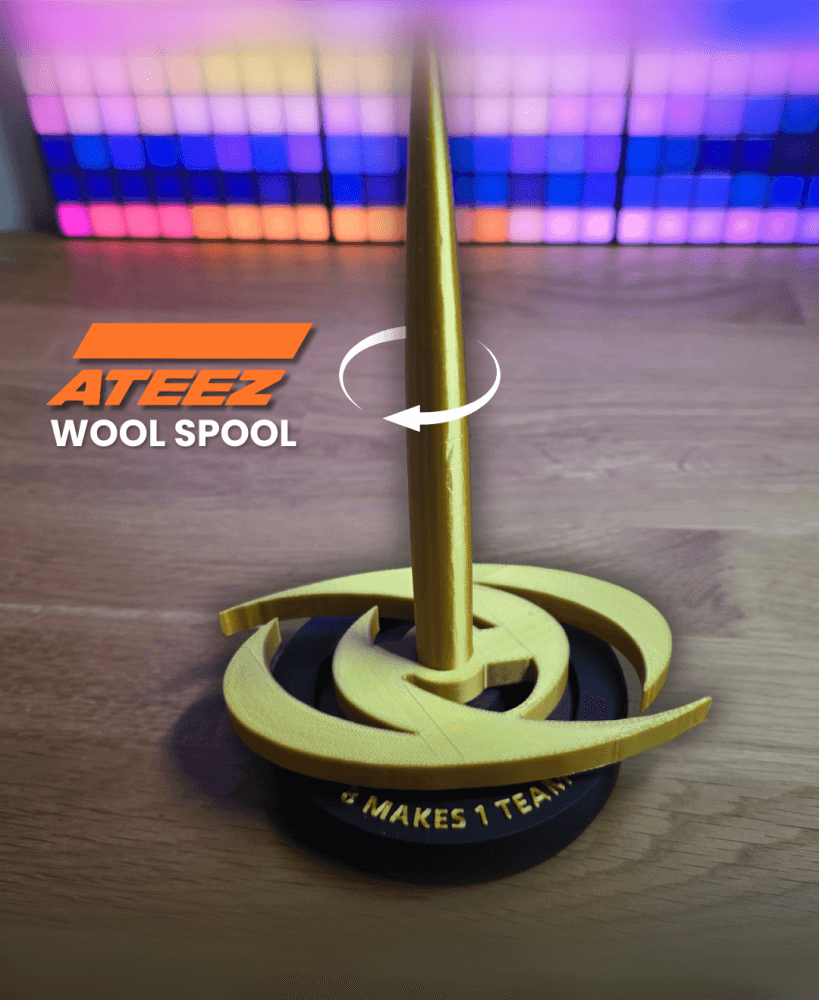 ATEEZ Wool Spinner - Yarn Spool 8 MAKES 1 TEAM 3d model