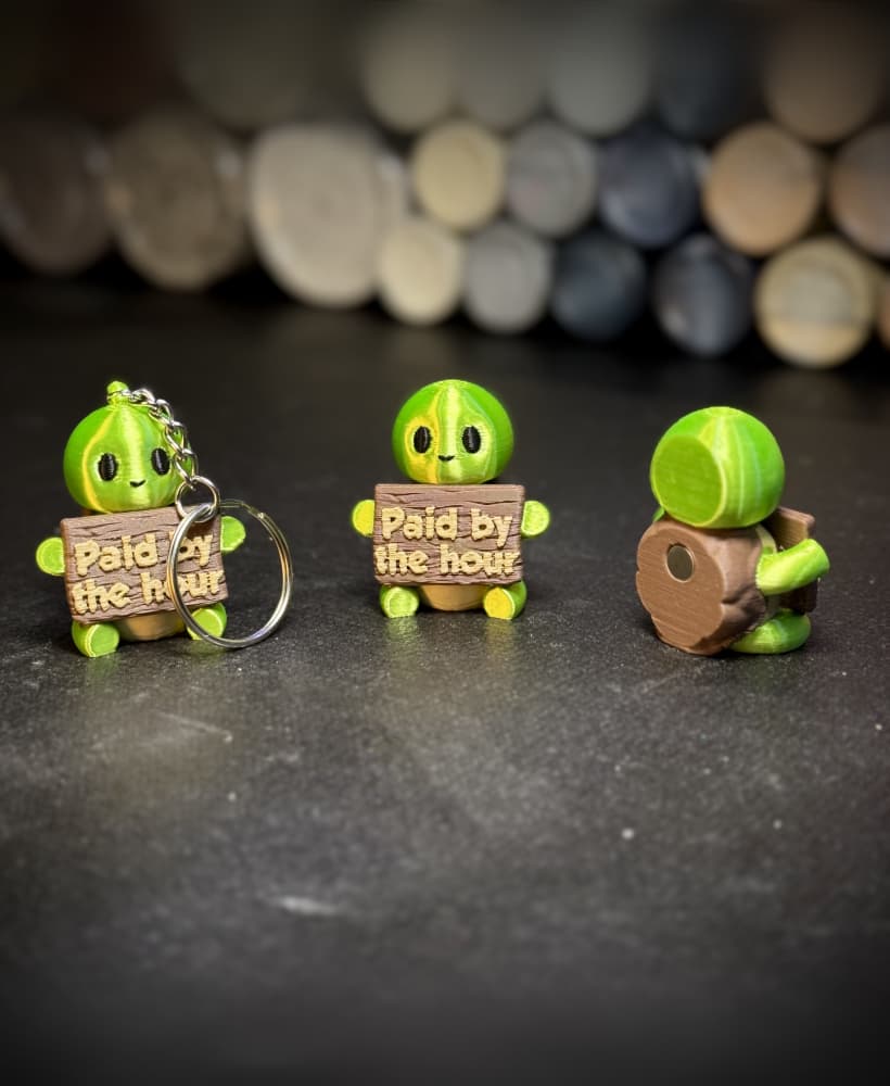 Timmy the timely turtle 3d model