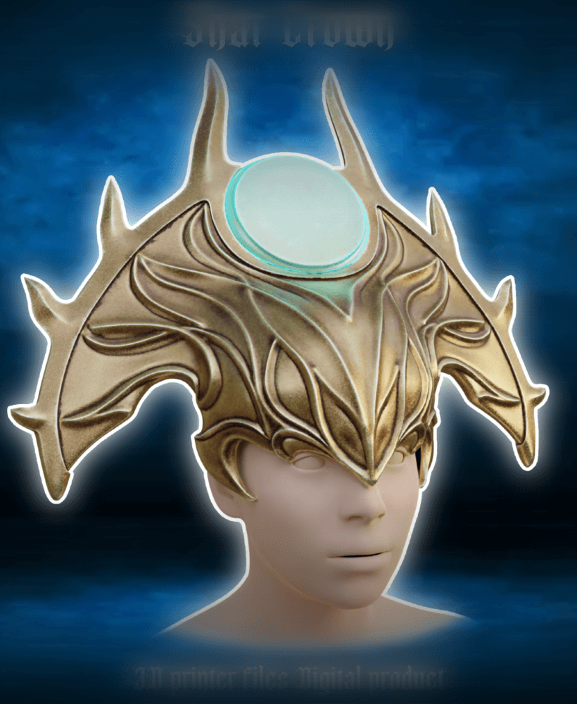 Shar Cosplay Crown Headwear Helmet Baldurs Gate 3 3d model