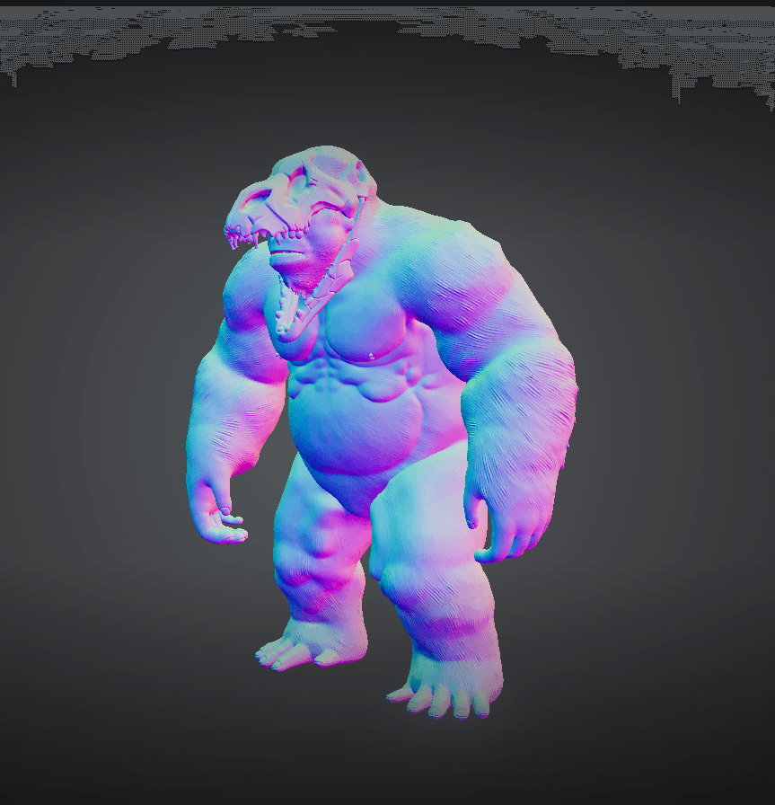 MEGAPITHICUS W RAPTOR MASK 3d model