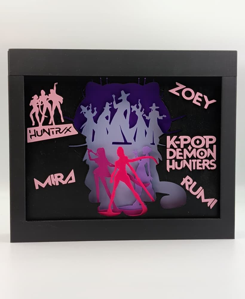 K-Pop Demon Hunters Shadow Box 3d model