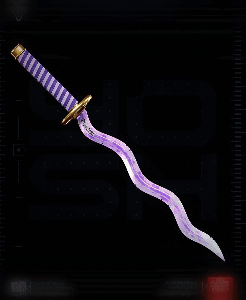 Iguro Sword 3D Printer STL file 3d model