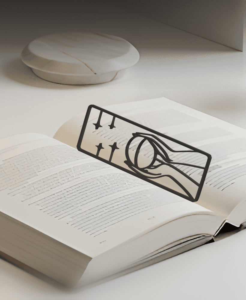 Universe Bookmark, Gift Idea 3d model