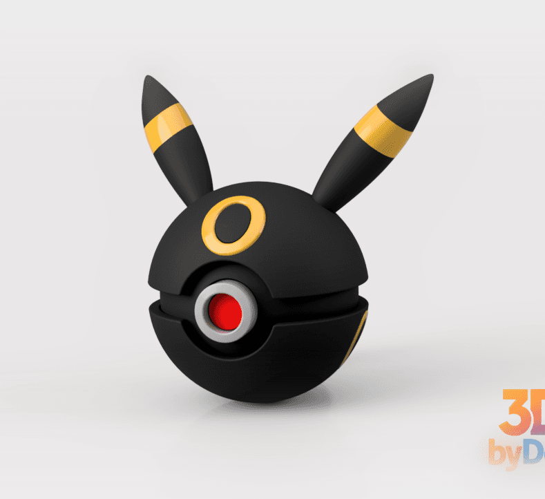 Umbreon Poke Ball 3d model