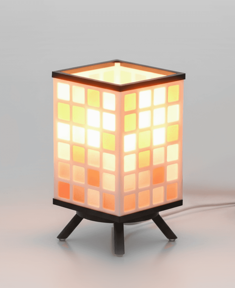 Vintage mosaic lamp 3d model