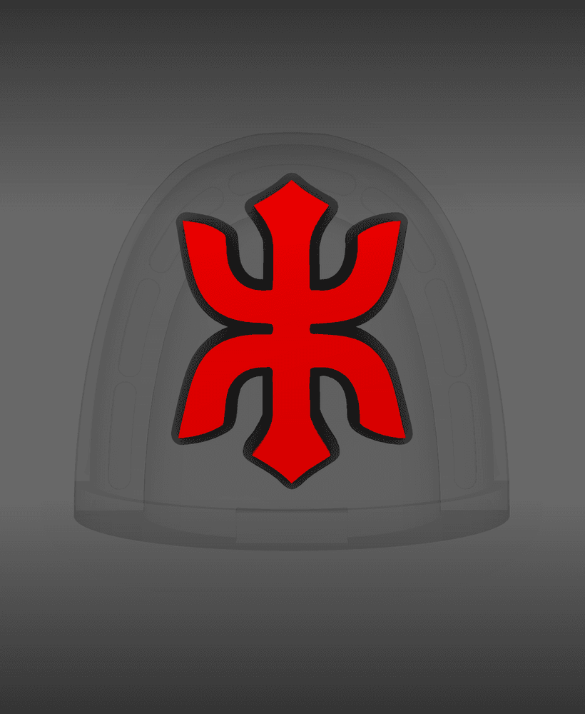 Red Ronin Chapter V10K Shoulder Symbols 3d model
