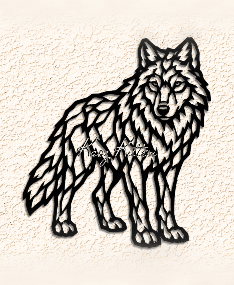 WOLF-2 Wall Art Home Decor 3d model