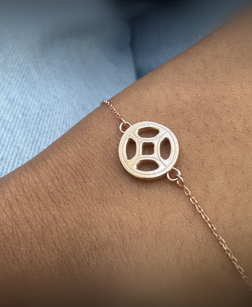 Cruciform Charm for Bracelet or Necklace 3d model