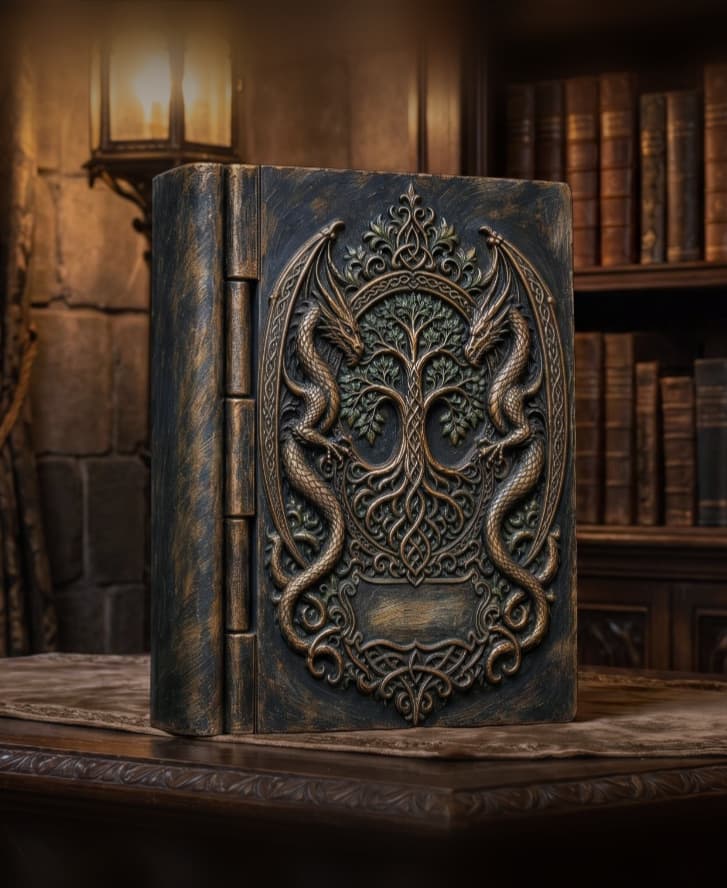 Dragon Tree of Life Book Box 3d model