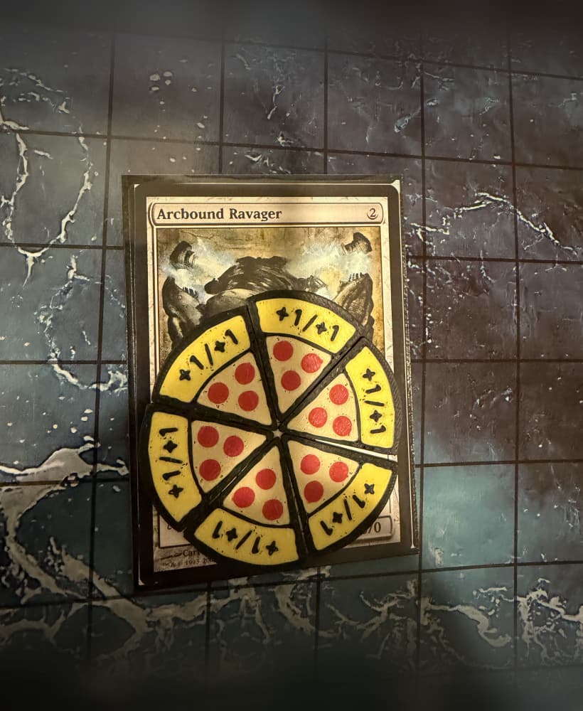 Pizza +1/+1 Counter for TMNTxMTG 3d model