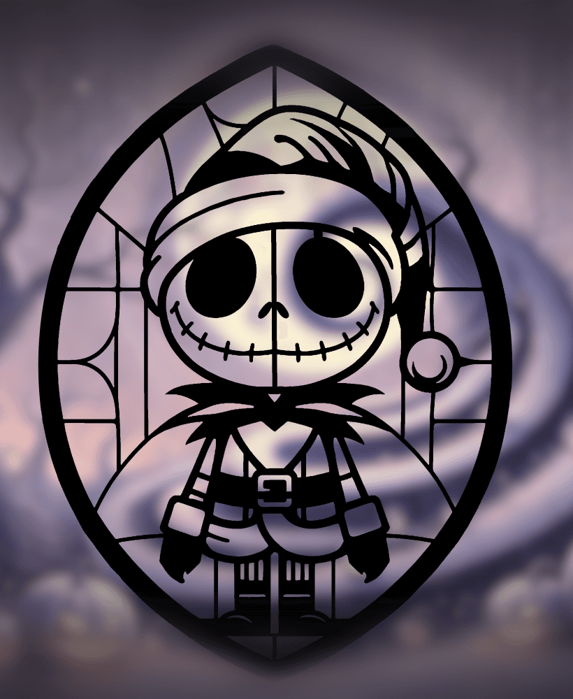 Jack Skellington as Santa Claus - Christmas Wall Art 3d model