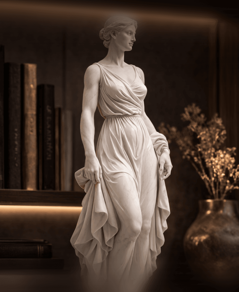 Motherhood Goddess Statue STL – Classical Maternity Sculpture for 3D Printing 3d model