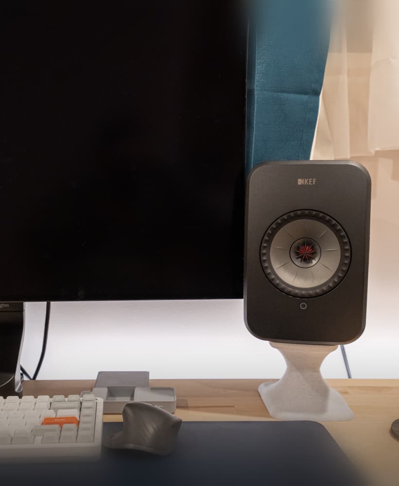 KEF LSX Speaker Stand (100mm tall) 3d model