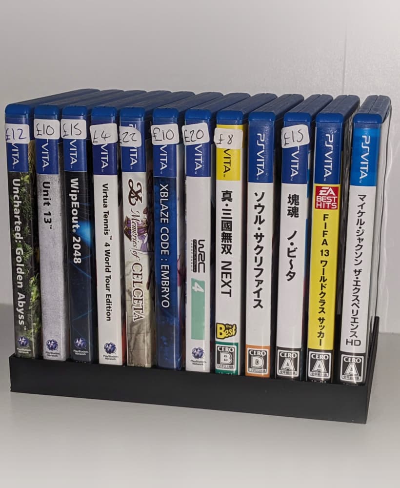 PS Vita Play Station Game Cartridge Grid Holder Collection 60 models 3d model