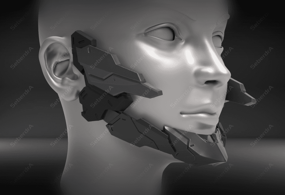 Cyborg Jaws armor V4 3d model