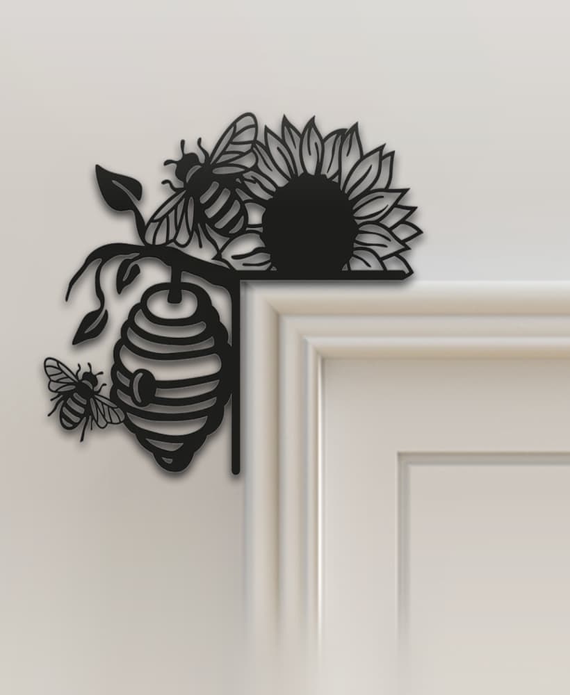 Honey And Bee Door Corner Decor 3d model