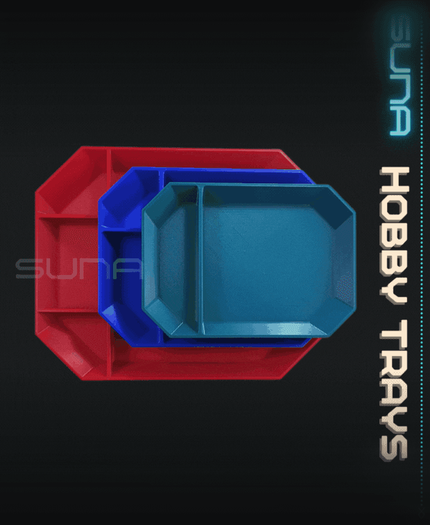 Hobby Trays - 8 versions! 3d model