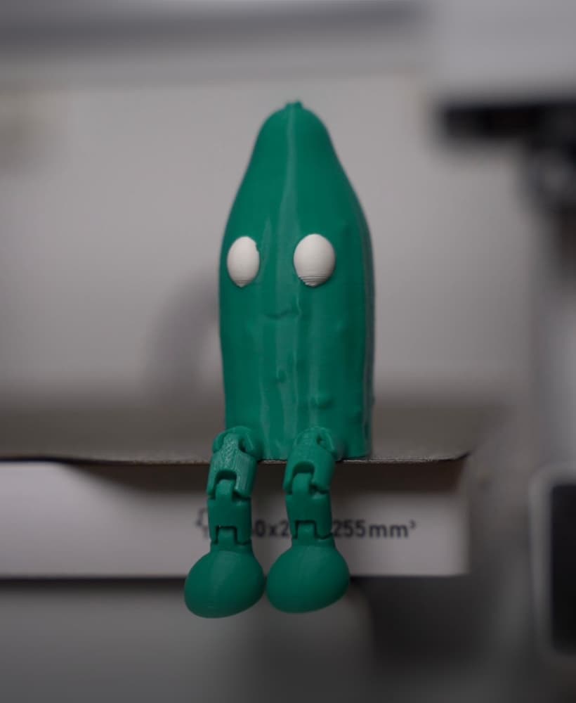 cucumber with articulated feet 3d model