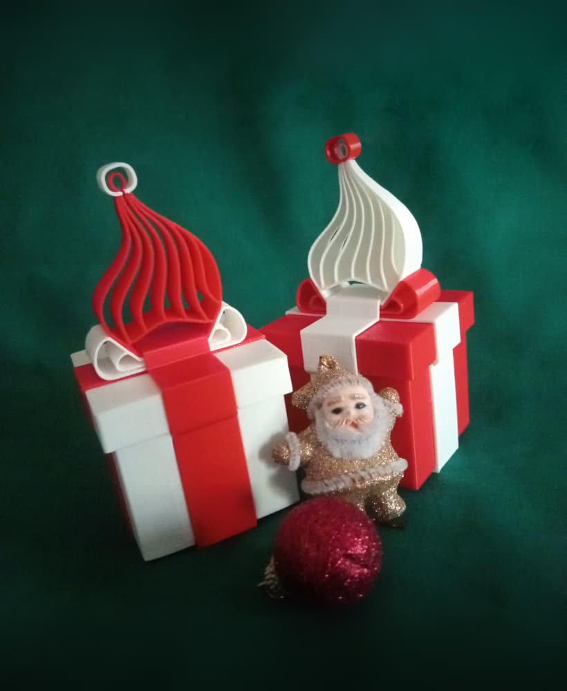 Santa Christmas Gift Box 3d model