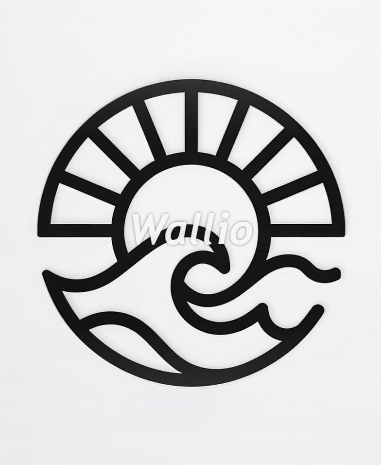 Solar Wave Wall Art 3d model