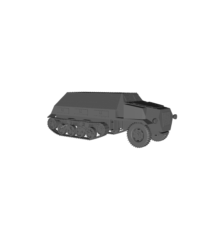 1/48 Scale German Panzerwerfer 42 auf Sf Opel SdKfz 4.stl 3d model