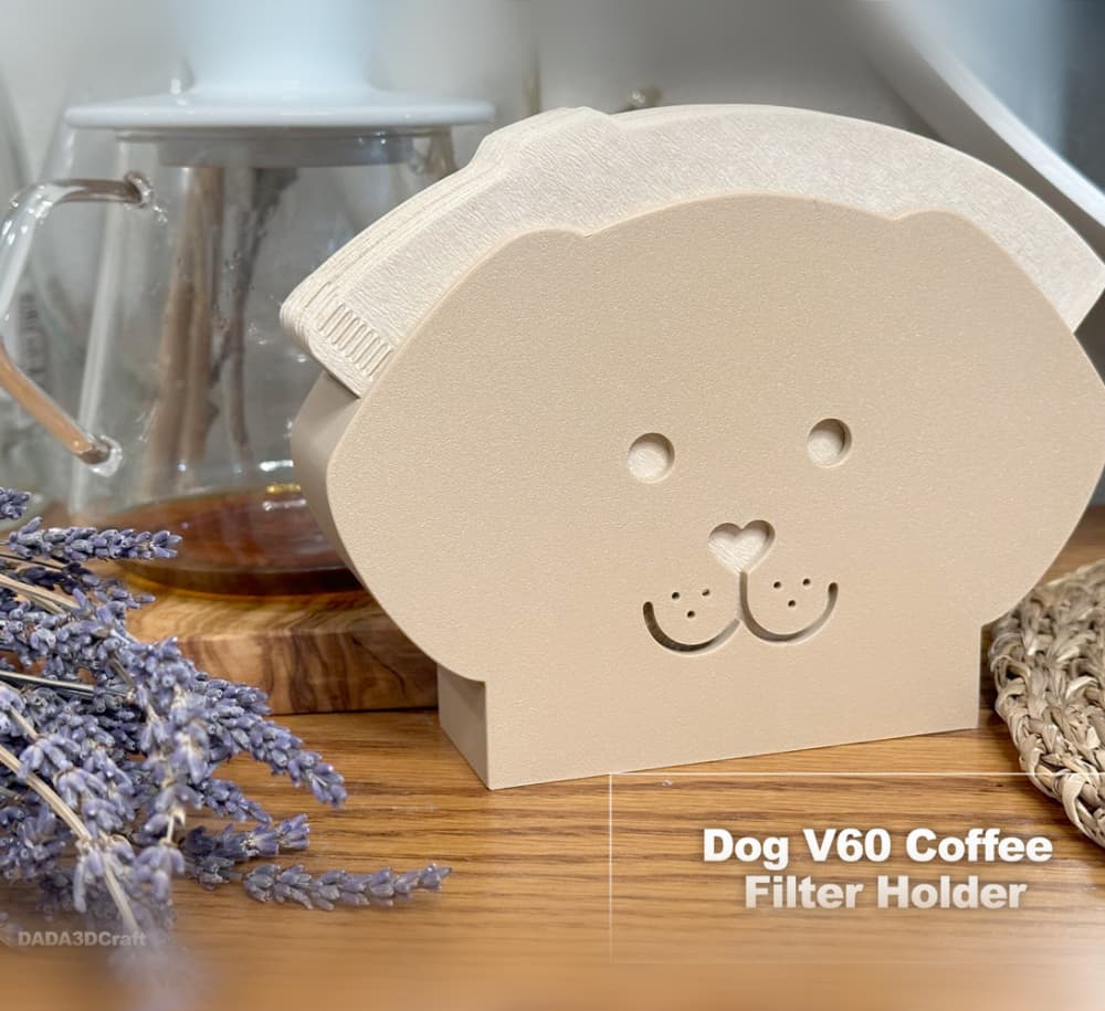 Dog Hario V60 Coffee Filter Holder 3d model