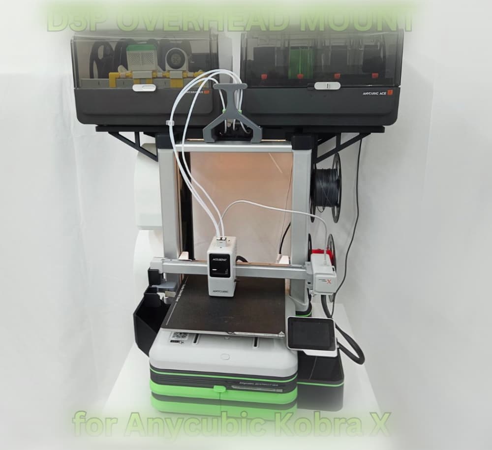 D3P Overhead mount for Anycubic Kobra X 3d model