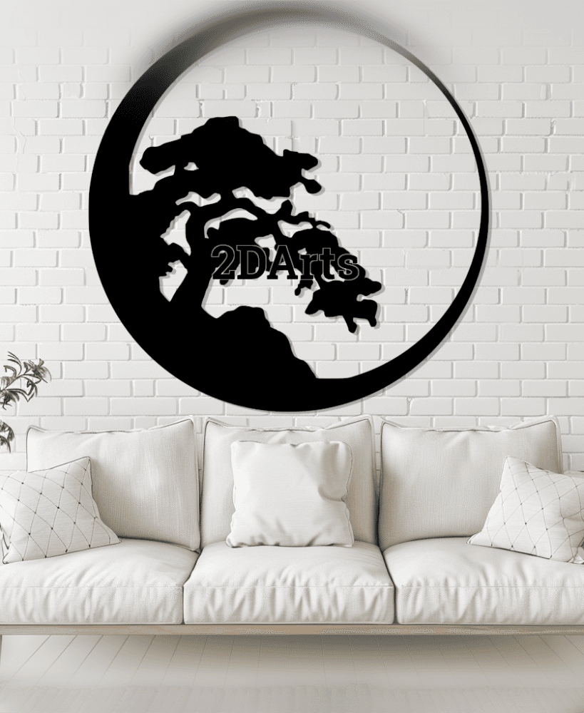 Bonsai 2D Wall Art/Window Art 3d model