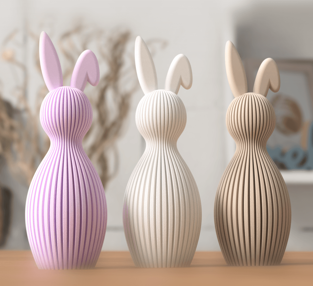 Easter Bunny Folded Ear 3d model