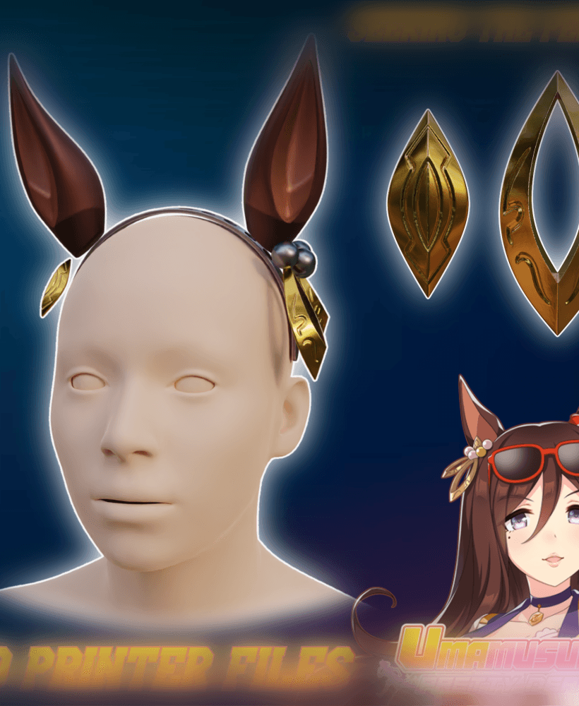 Seeking The Pearl Ears and Head Accessories Uma musume: Pretty Derby 3d model
