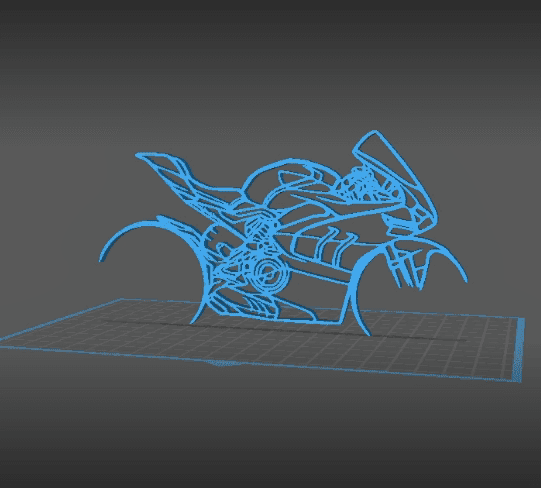 Ducati - Panigale VSVP Wall Art 3d model