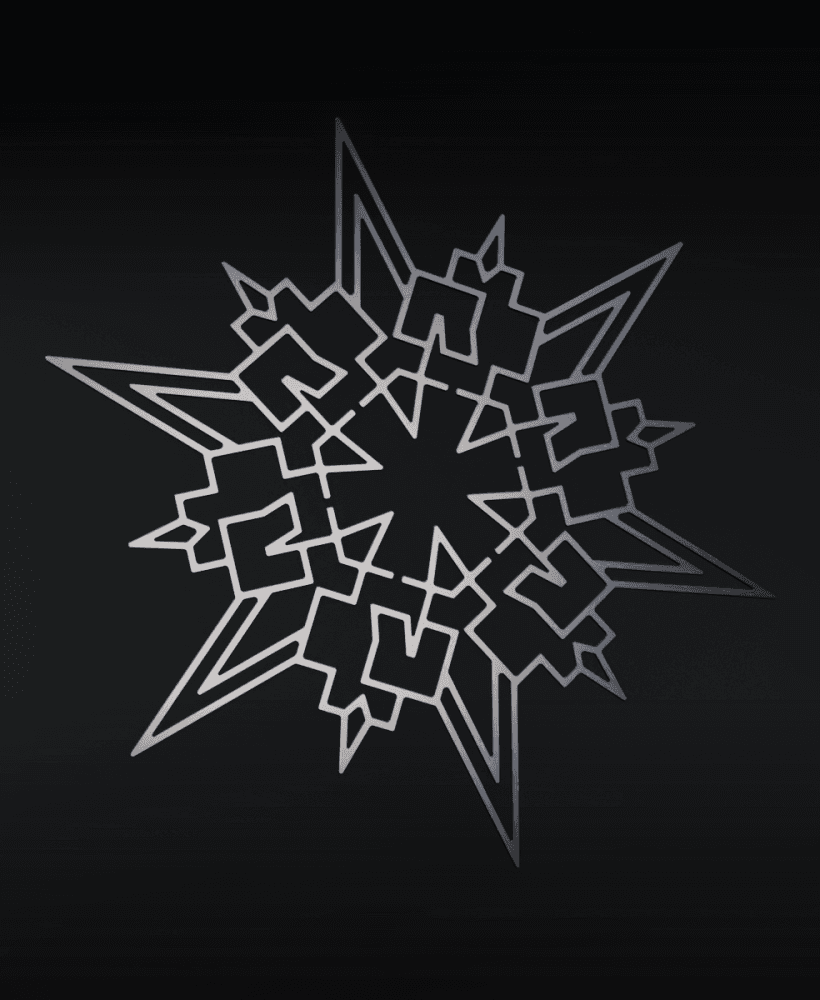 Rammstein christmas star variants 3d model
