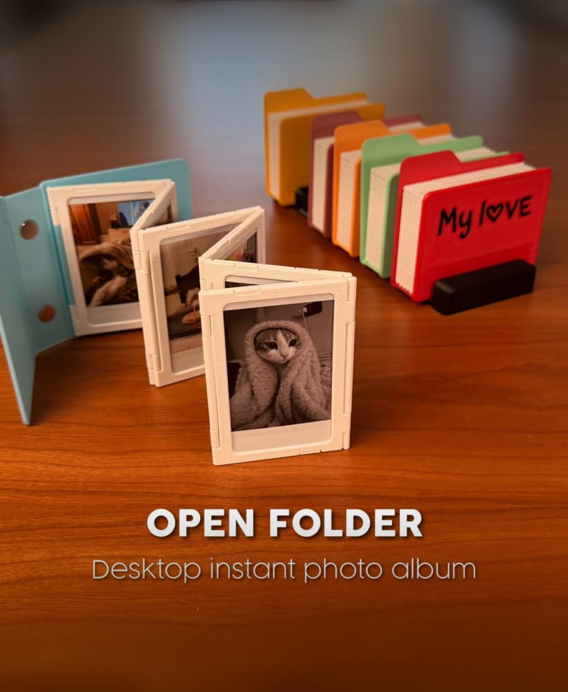 OPEN FOLDER | DESKTOP INSTANT PHOTO ALBUM 3d model
