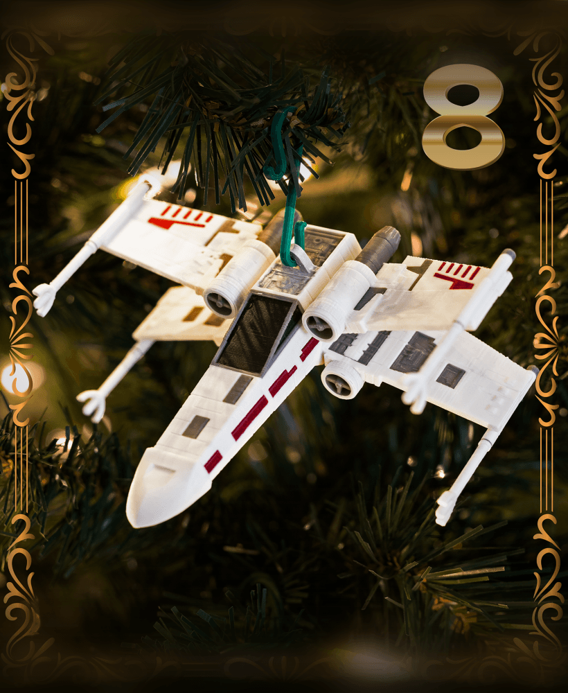 X-Wing Ornament - Star Wars - Christmas Day 8 3d model