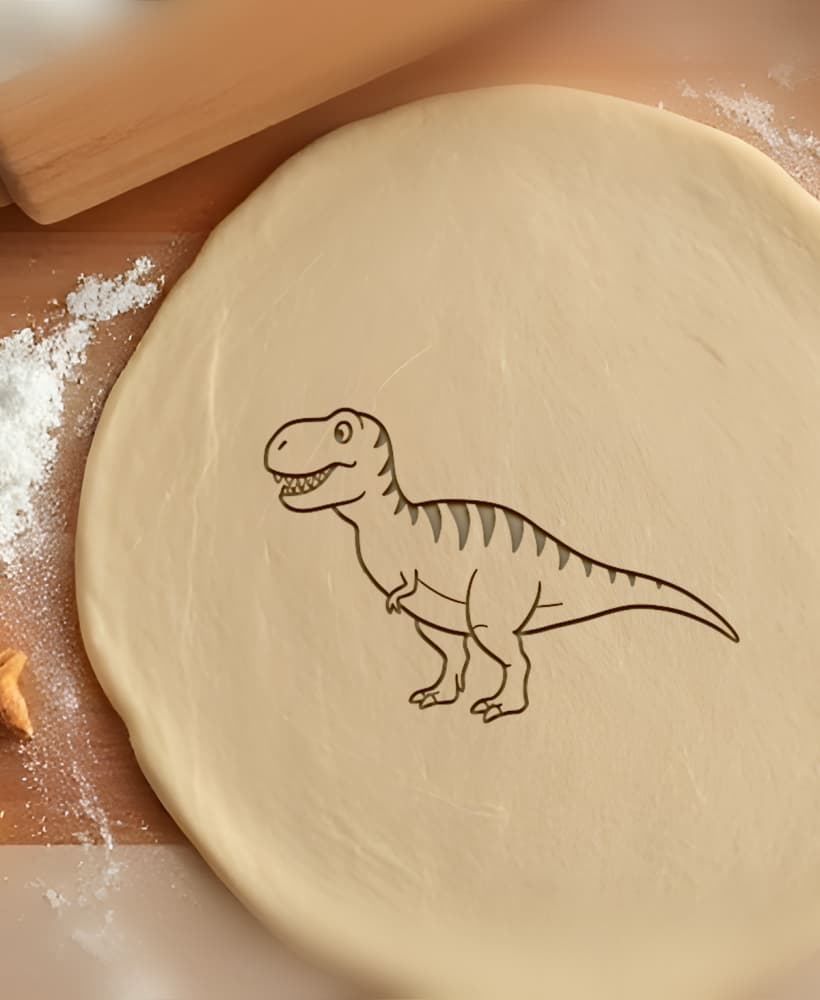 Trex Cookie Cutter, Biscuit Cutter 3d model