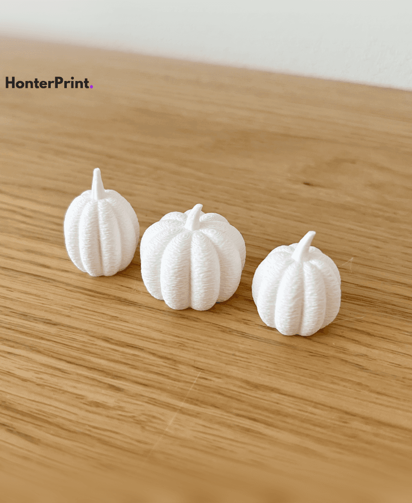 Mini Pumpkin Decor STL Bundle | Set of 3 Decorative Fall Pumpkins | Autumn & Halloween 3D Print File 3d model