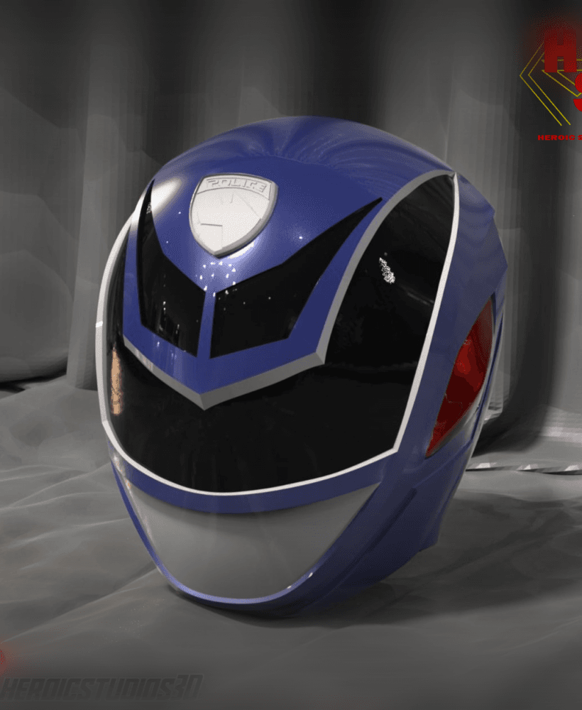 SPD Blue Ranger Helmet 3d model