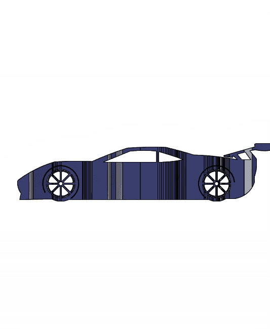 Ford GT 2019 3D Car Flip Art Desk Display 3d model