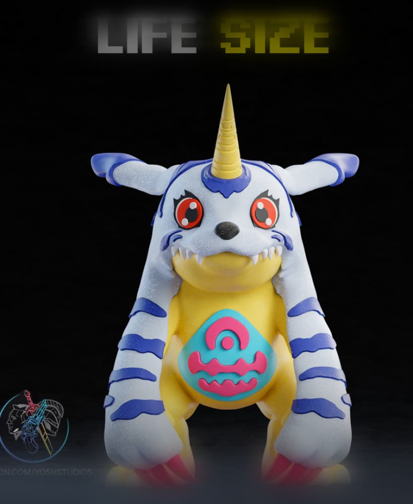 Life Sized Gabumon 3D Printer File STL 3d model