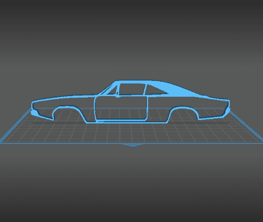 Dodge - Charger Wall Art 3d model