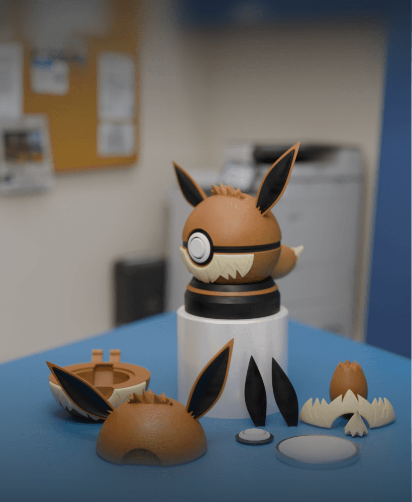 Eevee Pokeball Magsafe Holder 3d model