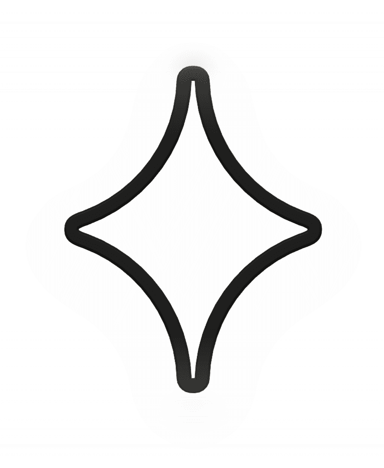Glitter Star Cookie Cutter STL File - 4 inches 3d model